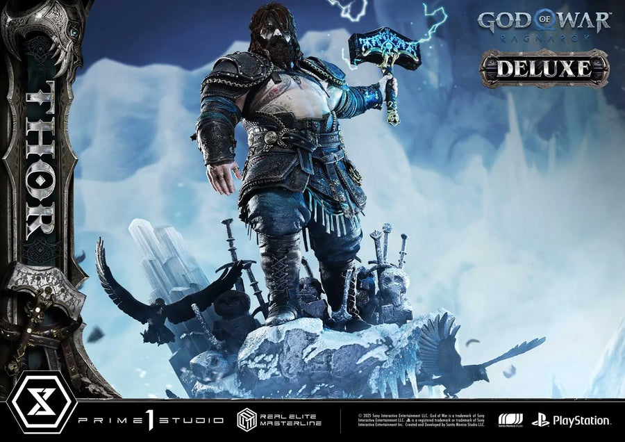 Thor (Deluxe Bonus Version) God of War: Ragnarok – Prime1Studio – ActionFigure Brasil