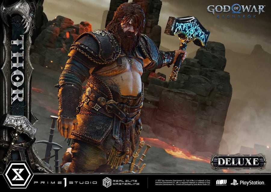 Thor (Deluxe Bonus Version) God of War: Ragnarok – Prime1Studio – ActionFigure Brasil