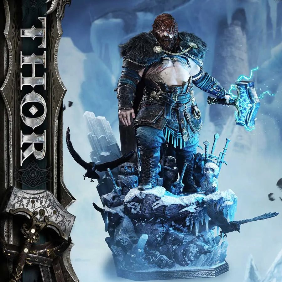 Thor (Regular Version) God of War: Ragnarok – Prime1Studio – ActionFigure Brasil