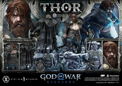 Thor (Regular Version) God of War: Ragnarok – Prime1Studio – ActionFigure Brasil