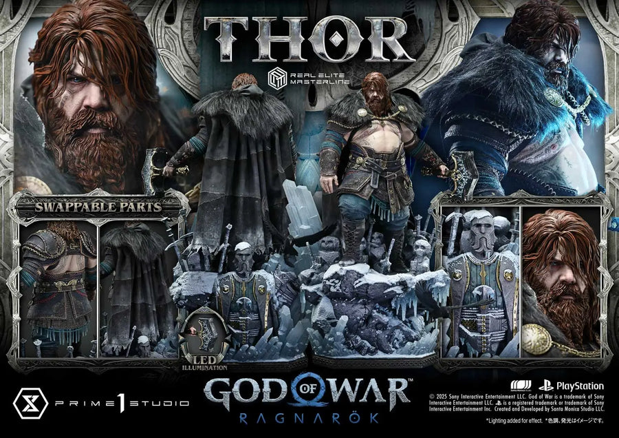 Thor (Regular Version) God of War: Ragnarok – Prime1Studio – ActionFigure Brasil