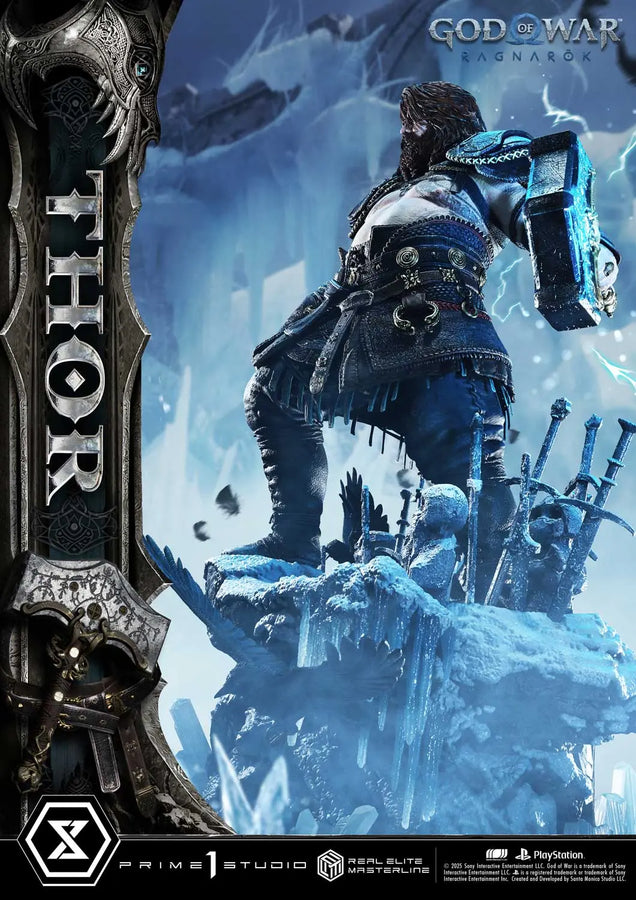 Thor (Regular Version) God of War: Ragnarok – Prime1Studio – ActionFigure Brasil