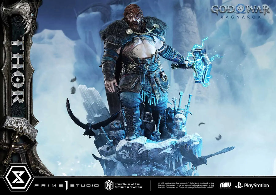 Thor (Regular Version) God of War: Ragnarok – Prime1Studio – ActionFigure Brasil