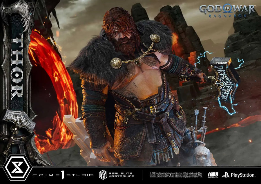 Thor (Regular Version) God of War: Ragnarok – Prime1Studio – ActionFigure Brasil