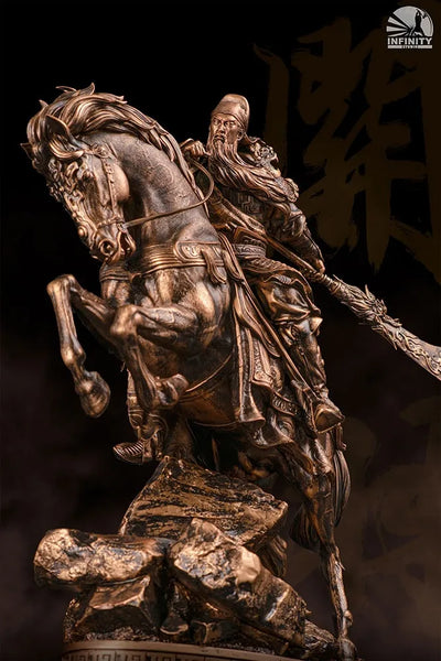 Three Kingdoms Generals Guan Yu Bronzed – Infinity Studio – ActionFigure Brasil — detalhe do produto