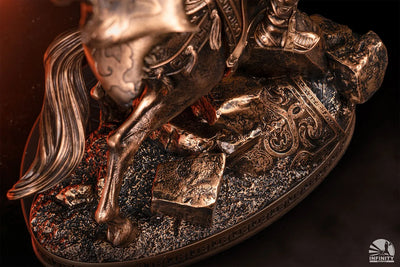 Three Kingdoms Generals Guan Yu Bronzed – Infinity Studio – ActionFigure Brasil — detalhe do produto