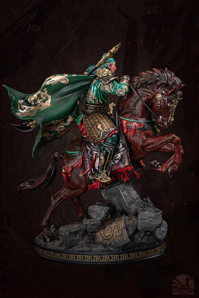 Three Kingdoms Generals Guan Yu – Infinity Studio – ActionFigure Brasil — com base expositora