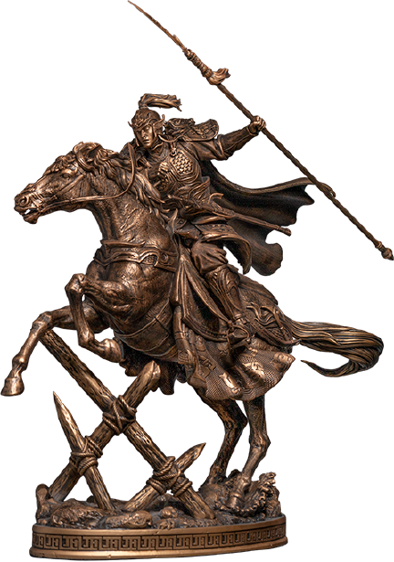 Three-Kingdoms Generals Zhao Yun Bronzed Edition – Infinity Studio – ActionFigure Brasil — ângulo diferente