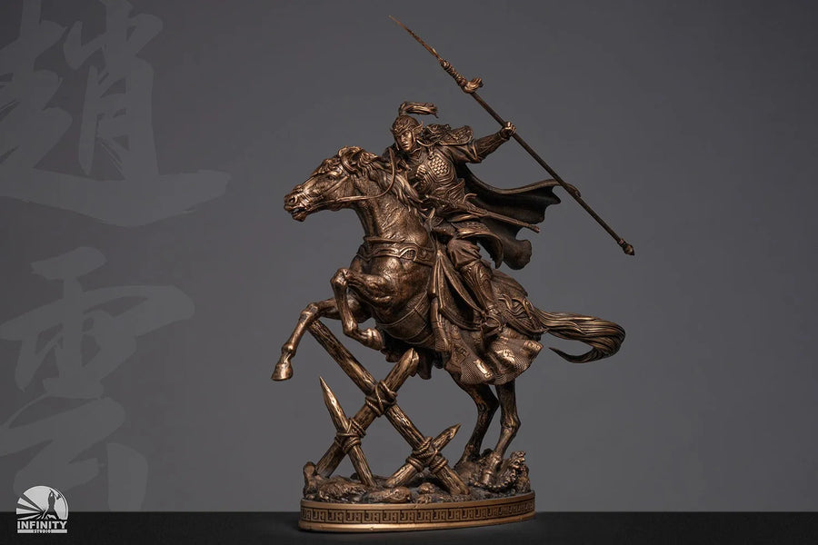 Three-Kingdoms Generals Zhao Yun Bronzed Edition – Infinity Studio – ActionFigure Brasil — ângulo diferente