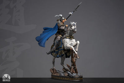 Three-Kingdoms Generals Zhao Yun Colored Edition – Infinity Studio – ActionFigure Brasil — com base expositora