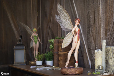 Tinkerbell (Fall Variant) - LIMITED EDITION: 2000 – Sideshow Collectibles – ActionFigure Brasil — com base expositora