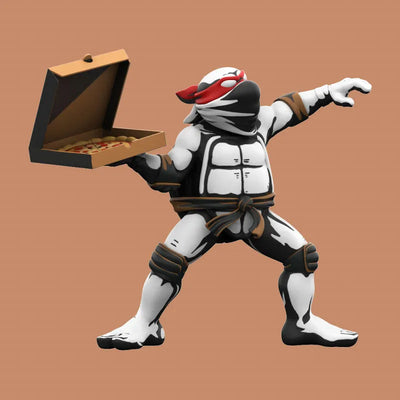 TMNT Teenage Mutant Ninja Turtles / Pizza Bomber by Ndikol Vinyl Art Statueㅤ – Mighty Jaxx – ActionFigureBrasil — acessórios