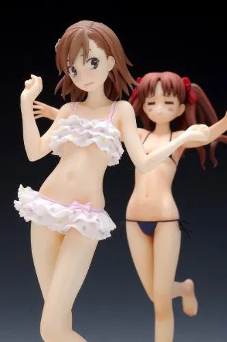 To Aru Kagaku no Railgun - Misaka Mikoto - Beach Queens - 1/10 - Swimsuit Ver. (Wave)ㅤ – Wave – ActionFigureBrasil — com base expositora