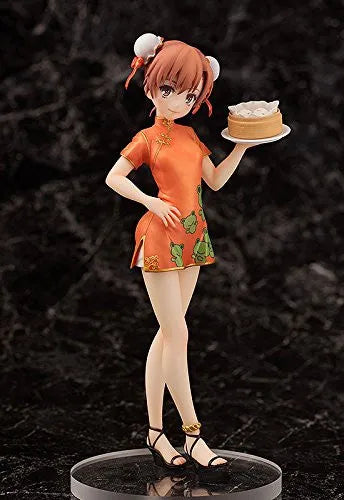 To Aru Kagaku no Railgun S - Misaka Mikoto - 1/8 - Chinese Dress styleㅤ – Aquamarine – ActionFigure Brasil — ângulo diferente