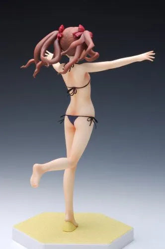 To Aru Kagaku no Railgun - Shirai Kuroko - Beach Queens - 1/10 - Swimsuit Ver. (Wave)ㅤ – Wave – ActionFigure Brasil — com base expositora