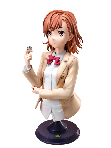 To Aru Kagaku no Railgun T - Misaka Mikoto - Bust - F:Nex - 1/1 (FuRyu) [Shop Exclusive]ㅤ – FuRyu – ActionFigure Brasil
