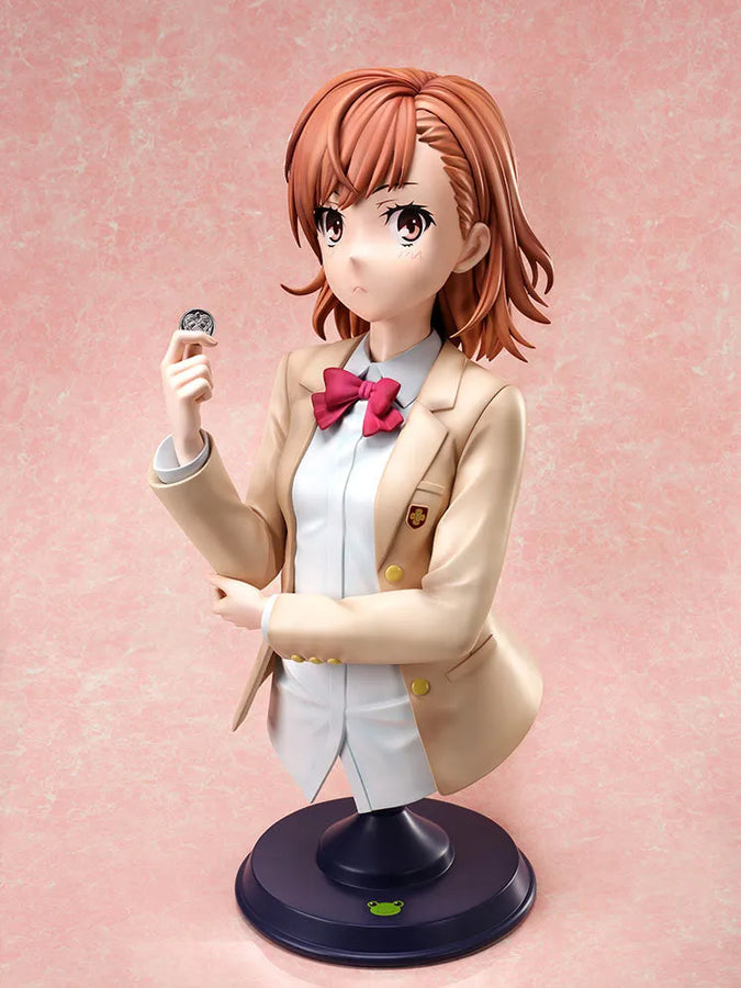 To Aru Kagaku no Railgun T - Misaka Mikoto - Bust - F:Nex - 1/1 (FuRyu) [Shop Exclusive]ㅤ – FuRyu – ActionFigure Brasil