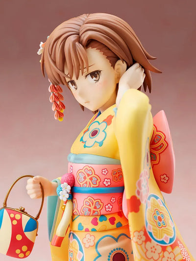 To Aru Kagaku no Railgun T - Misaka Mikoto - F:Nex - 1/7 - Furisode - Bonus Face Plate (FuRyu) [Shop Exclusive]ㅤ – FuRyu – ActionFigureBrasil — ângulo diferente