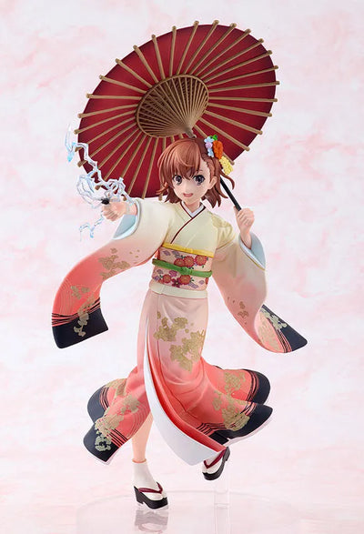 To Aru Kagaku no Railgun T - Misaka Mikoto - KDcolle - 1/7 - Furisode Kimono ver. (Kadokawa)ㅤ – Kadokawa – ActionFigureBrasil — com base expositora