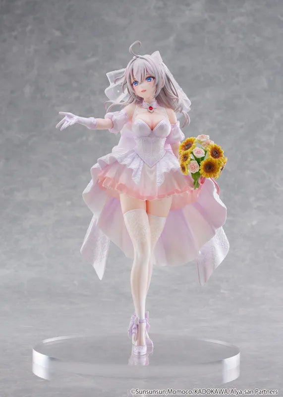 Tokidoki Bosotto Russia-go de Dereru Tonari no Alya-san - Alisa Mikhailovna Kujou - KDcolle - 1/7 - Wedding Dress ver. (Kadokawa) [Shop Exclusive]ㅤ – Kadokawa – ActionFigure Brasil