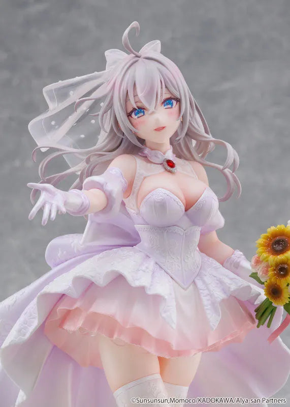 Tokidoki Bosotto Russia-go de Dereru Tonari no Alya-san - Alisa Mikhailovna Kujou - KDcolle - 1/7 - Wedding Dress ver. (Kadokawa) [Shop Exclusive]ㅤ – Kadokawa – ActionFigure Brasil