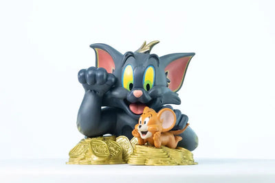Tom and Jerry - Mini Bust: Tom and Jerry Maneki Neko (Lights Off Color)ㅤ – Soap Studio – ActionFigureBrasil
