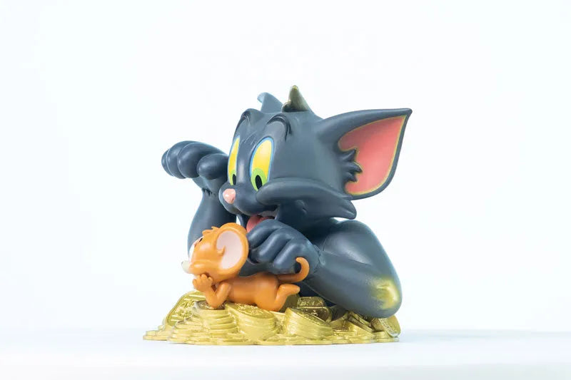Tom and Jerry - Mini Bust: Tom and Jerry Maneki Neko (Lights Off Color)ㅤ – Soap Studio – ActionFigureBrasil