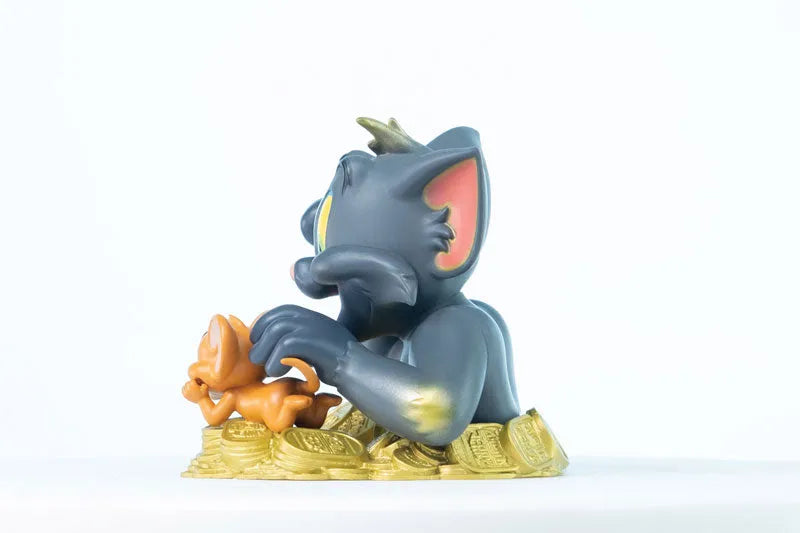 Tom and Jerry - Mini Bust: Tom and Jerry Maneki Neko (Lights Off Color)ㅤ – Soap Studio – ActionFigureBrasil
