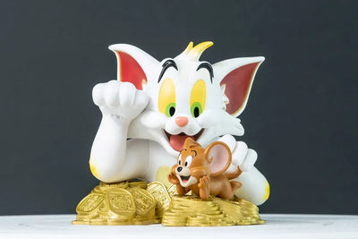 Tom and Jerry - Mini Bust: Tom and Jerry Maneki Neko (Traditional Color)ㅤ – Soap Studio – ActionFigureBrasil
