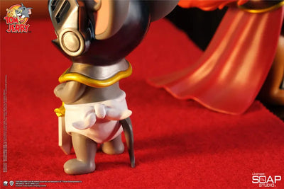 "Tom and Jerry" Statue Jerry and Tuffy (Royal Coat)ㅤ – Soap Studio – ActionFigureBrasil — iluminação de estúdio