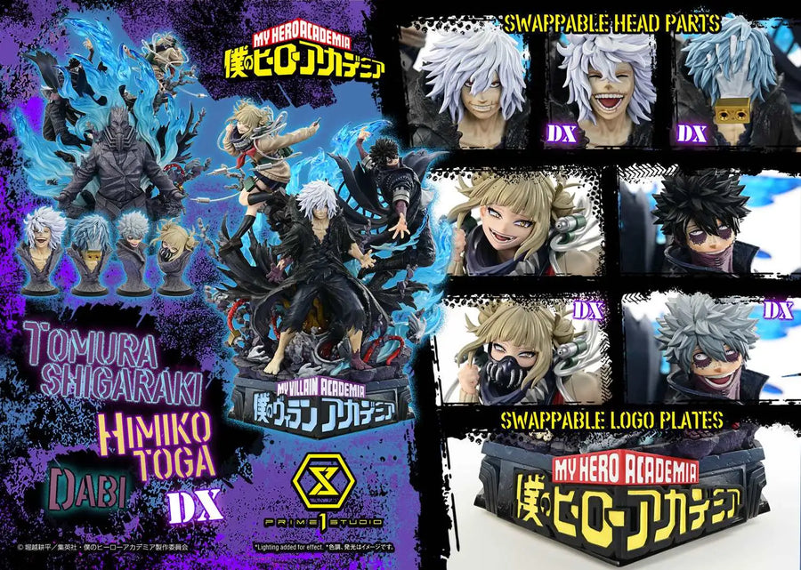 Tomura Shigaraki,Dabi,Himiko Toga (Deluxe Bonus Version) My Hero Academia – Prime1Studio – ActionFigure Brasil