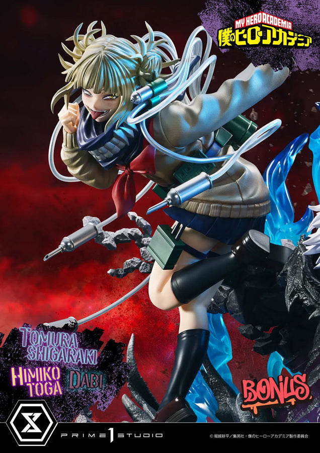 Tomura Shigaraki,Dabi,Himiko Toga (Deluxe Bonus Version) My Hero Academia – Prime1Studio – ActionFigure Brasil