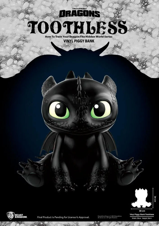 Toothless Vinyl Piggy Bank – Beast Kingdom – ActionFigure Brasil