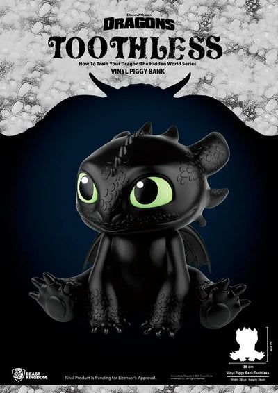 Toothless Vinyl Piggy Bank – Beast Kingdom – ActionFigure Brasil — iluminação de estúdio