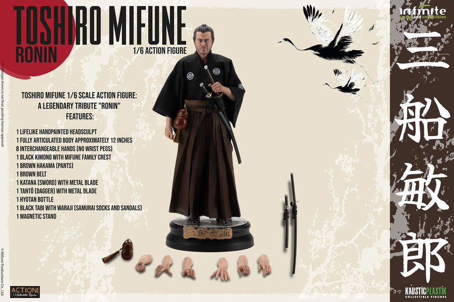Toshiro Mifune Ronin - LIMITED EDITION: 1000 – Infinite Statue – ActionFigure Brasil