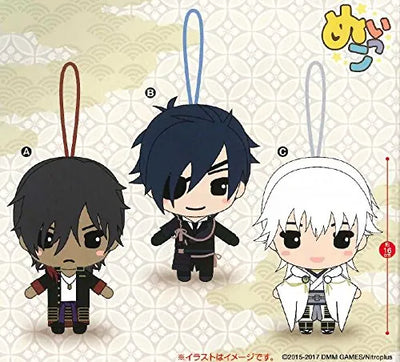 Touken Ranbu - Online - Shokudaikiri Mitsutada - surumaru Kuninaga - Ookurikara - Plush Strap - Touken Ranbu -ONLINE- Nuikko Nuigurumi 5 -Setㅤ – FuRyu – ActionFigureBrasil