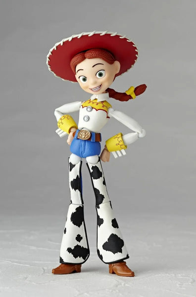 Toy Story 2 - Alien - Jessie - Revoltech - Ver. 1.5 (Kaiyodo)ㅤ – Kaiyodo – ActionFigure Brasil — com base expositora