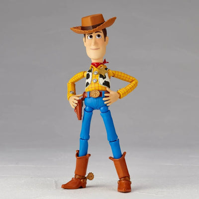 Toy Story - Alien - Woody - Revoltech - Ver. 2.0 (Kaiyodo)ㅤ – Kaiyodo – ActionFigure Brasil — com base expositora