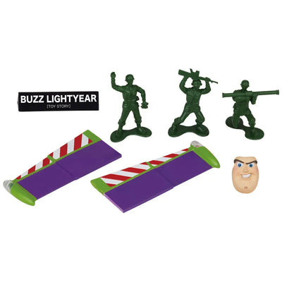 Toy Story - Buzz Lightyear - Green Army Men - Legacy of Revoltech LR-046 - Revoltech - Revoltech SFX #011 (Kaiyodo)ㅤ – Kaiyodo As Manufacturer – ActionFigure Brasil — com base expositora