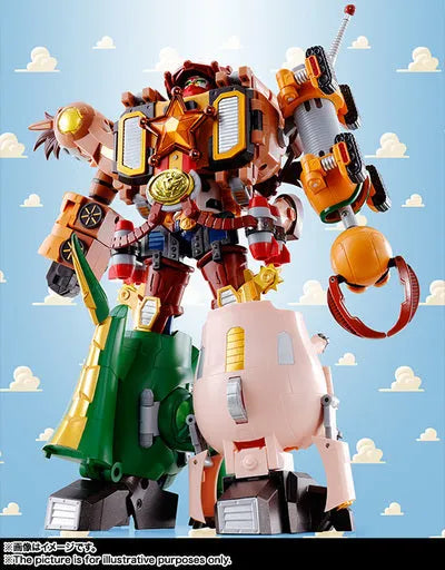 Toy Story - Woody - Bullseye - Rex - Hamm - Slinky Dog - Chogokin - Chogattai Woody Robot Sheriff Star (Bandai)ㅤ – Bandai – ActionFigure Brasil