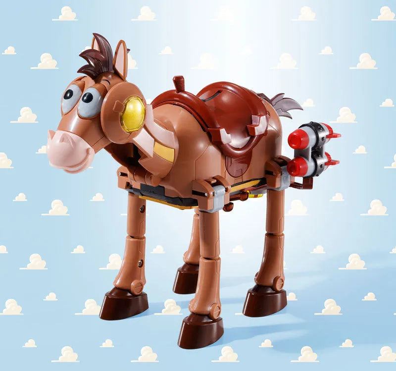 Toy Story - Woody - Bullseye - Rex - Hamm - Slinky Dog - Chogokin - Chogattai Woody Robot Sheriff Star (Bandai)ㅤ – Bandai – ActionFigure Brasil