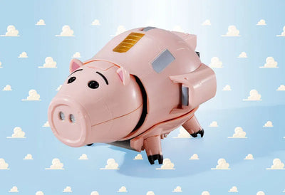 Toy Story - Woody - Bullseye - Rex - Hamm - Slinky Dog - Chogokin - Chogattai Woody Robot Sheriff Star (Bandai)ㅤ – Bandai – ActionFigureBrasil — ângulo diferente