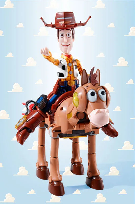 Toy Story - Woody - Bullseye - Rex - Hamm - Slinky Dog - Chogokin - Chogattai Woody Robot Sheriff Star (Bandai)ㅤ – Bandai – ActionFigure Brasil