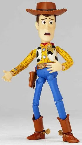 Toy Story - Woody - Revoltech - Revoltech Pixar Figure Collection - 005 (Kaiyodo)ㅤ – Kaiyodo – ActionFigureBrasil — com base expositora