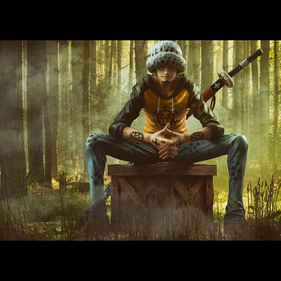 Trafalgar Law (Playback Memories) – MegaHouse – ActionFigure Brasil — com base expositora