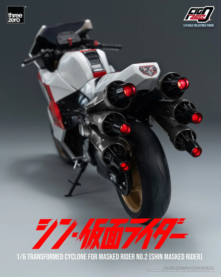 Transformed Cyclone for Masked Rider No. 2 (Shin Masked Rider) (Masked Rider Cyclone No. 2) – Threezero – ActionFigure Brasil