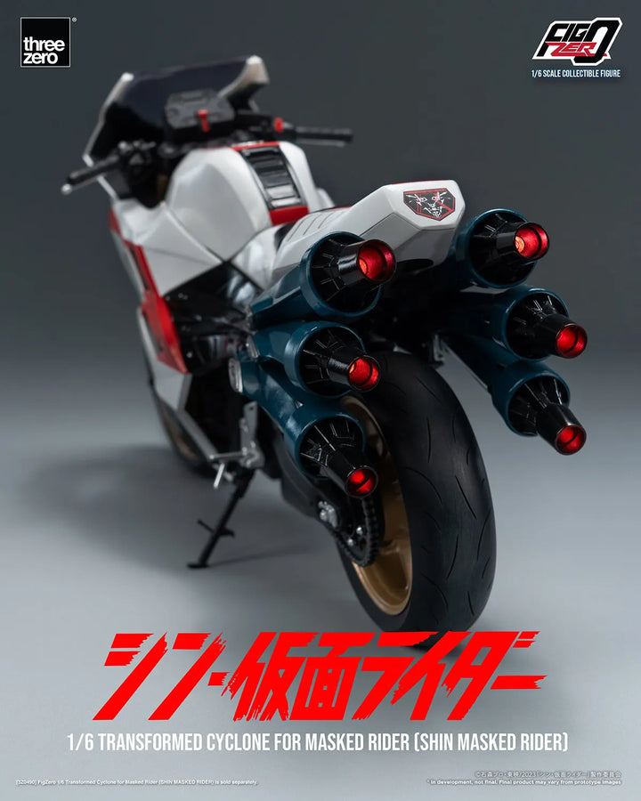 Transformed Cyclone for Masked Rider (Shin Masked Rider) (Masked Rider Cyclone) – Threezero – ActionFigure Brasil