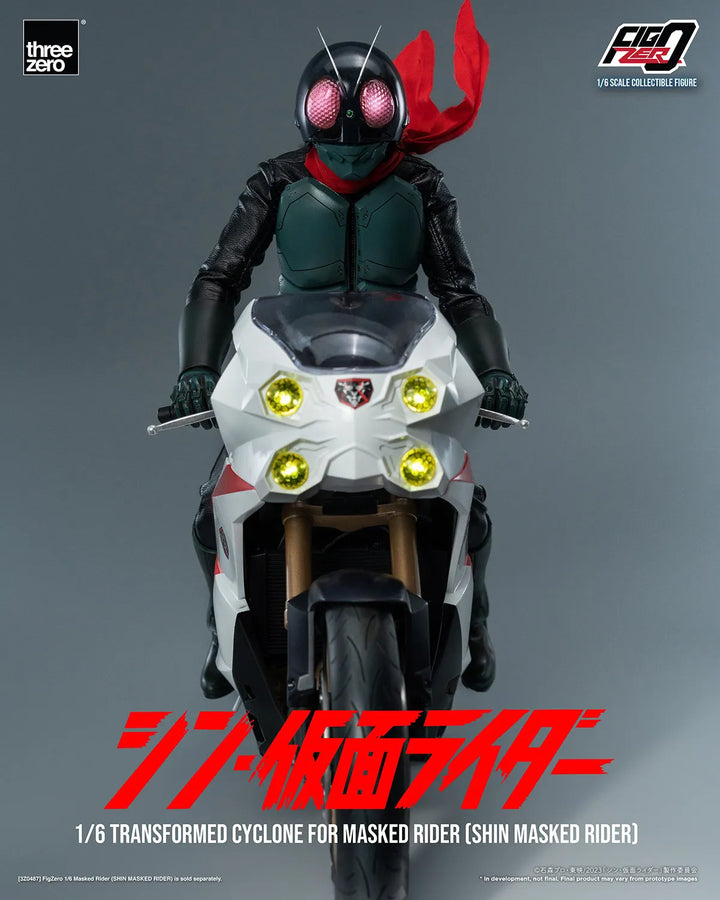 Transformed Cyclone for Masked Rider (Shin Masked Rider) (Masked Rider Cyclone) – Threezero – ActionFigure Brasil