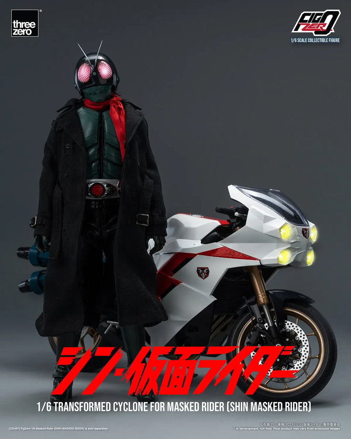 Transformed Cyclone for Masked Rider (Shin Masked Rider) (Masked Rider Cyclone) – Threezero – ActionFigure Brasil