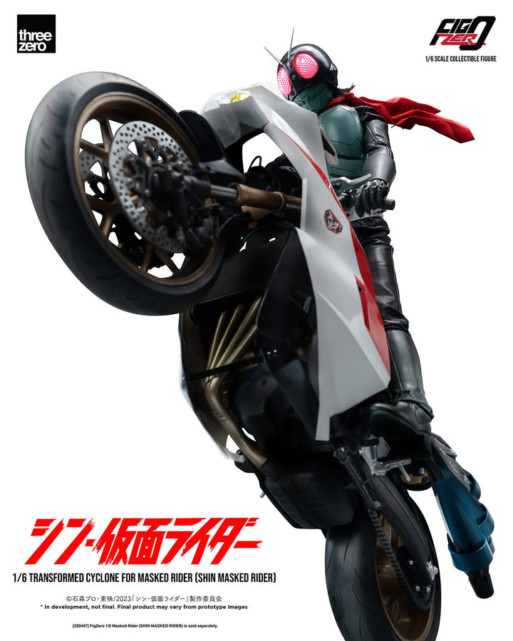 Transformed Cyclone for Masked Rider (Shin Masked Rider) (Masked Rider Cyclone) – Threezero – ActionFigure Brasil